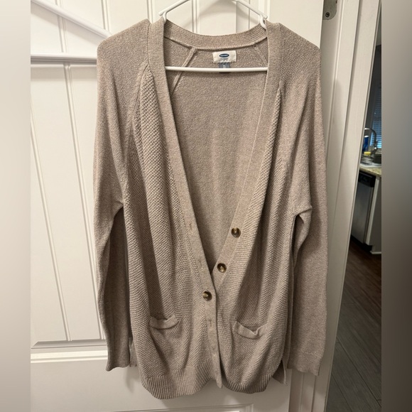 Old Navy Beige Cardigan - Picture 1 of 3